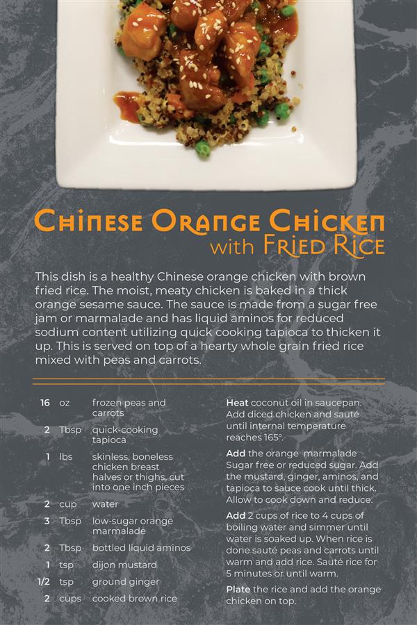 NCC Culinary Program - Student Recipe Poster
